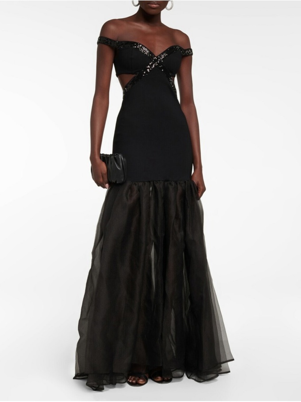 Staud - Emmaline Sequined Ponte Maxi Dress